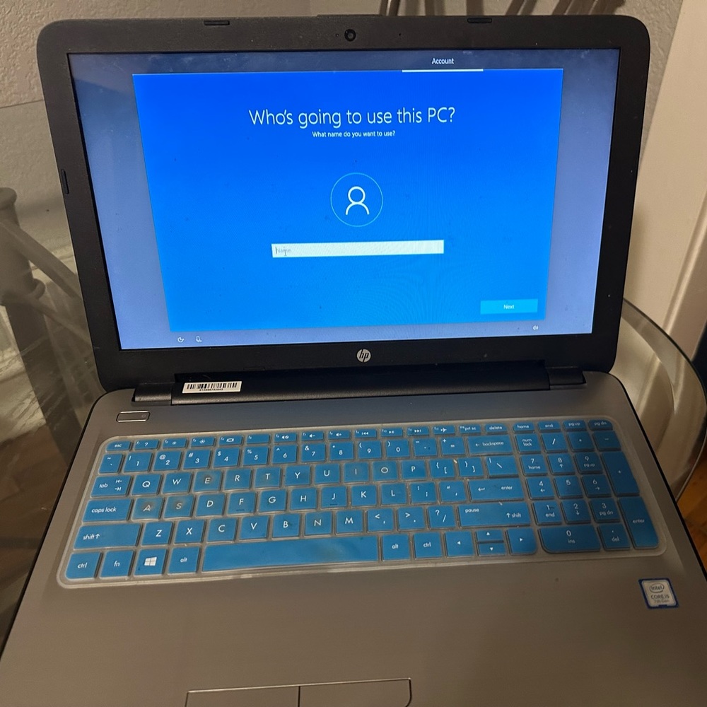 HP Silver Laptop 15-ay130nr